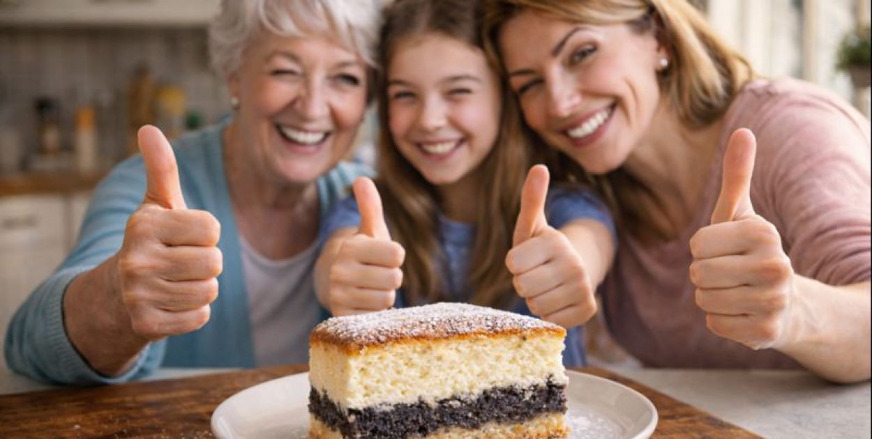 Genialny seromak ciasto z kilku składników (ai)