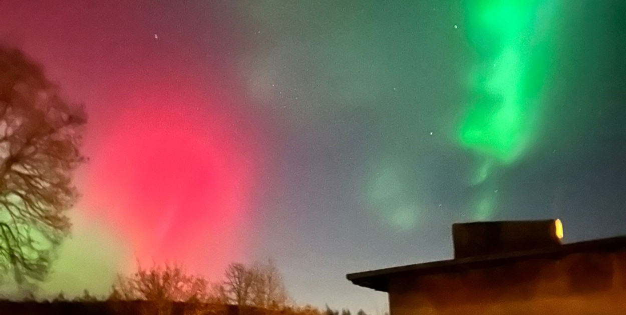 Zorza polarna nad Legnicą i okolicami (zdjęcia czytelników)