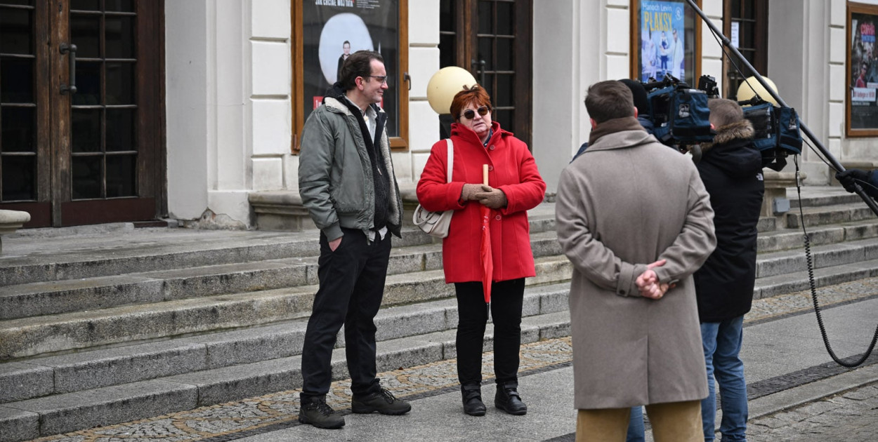 Ekipa TVN realizowała materiał o legnickiej przewodniczce