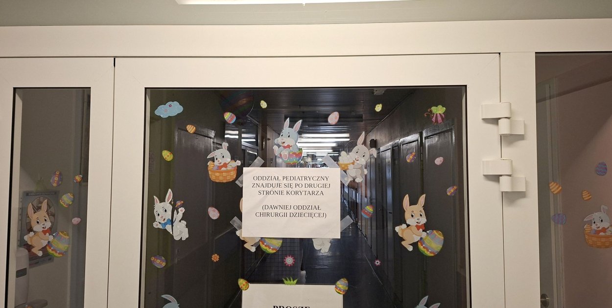 Oddział dziecięcy przeniesiony. Szpital podaje nowe zasady wejścia