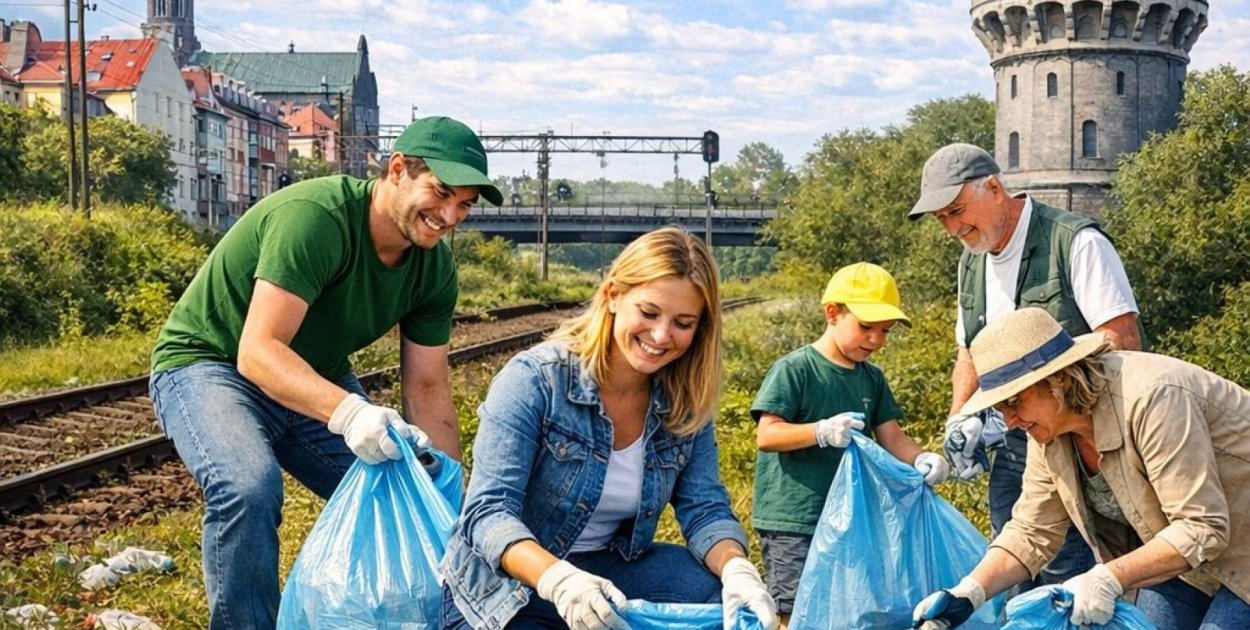 Nie czekają, tylko działają. Wspólne sprzątanie Kartuz