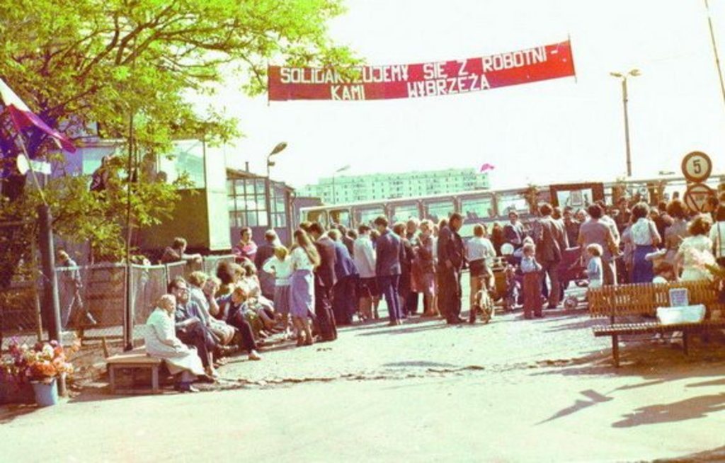 Strajk w PKSie - sierpień 1980- FOTO:arch. (lca.pl)