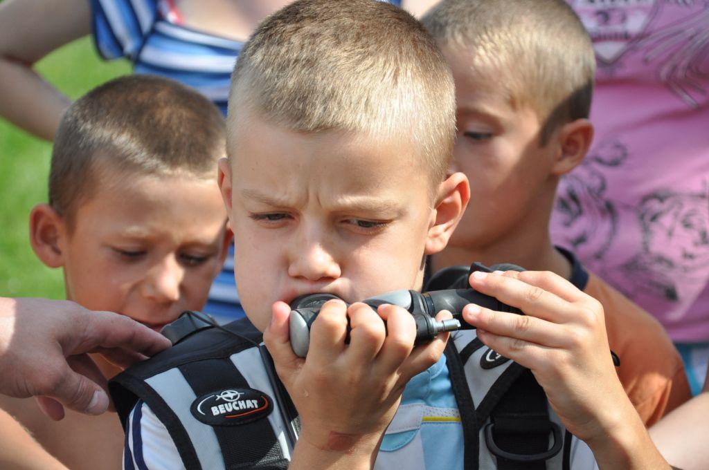 Najwięcej emocji wzbudził pokaz nurkowania- FOTO:MB (lca.pl)