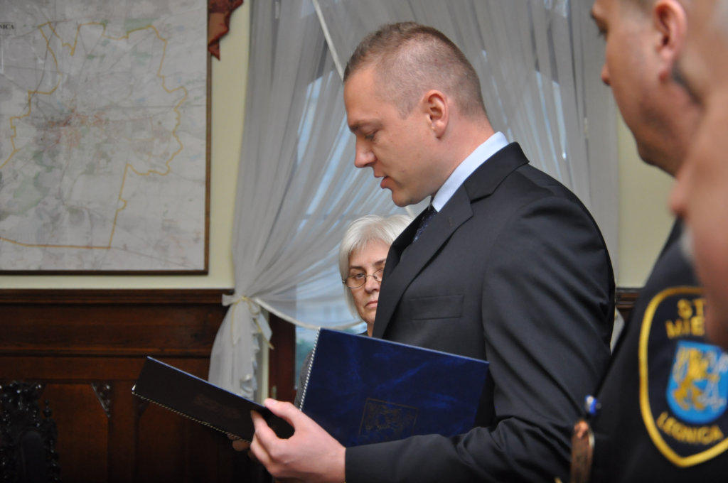 Mirosław Giedrojć oficjalnie komendantem straży miejskiej- FOTO:MB (lca.pl)