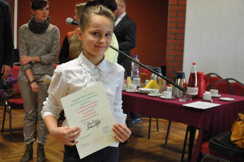 Nagroda wójta gminy Krotoszyce - Paulina Browolejt - FOTO:MB (lca.pl)