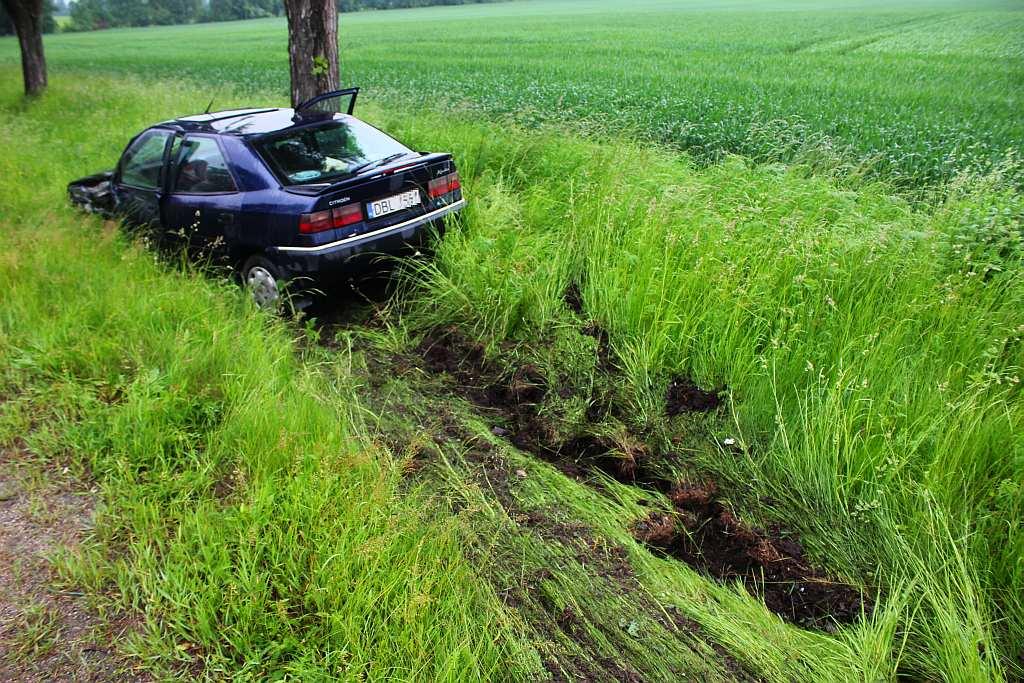 Wypadek w Lipcach- FOTO:Wojciech Obremski (lca.pl)