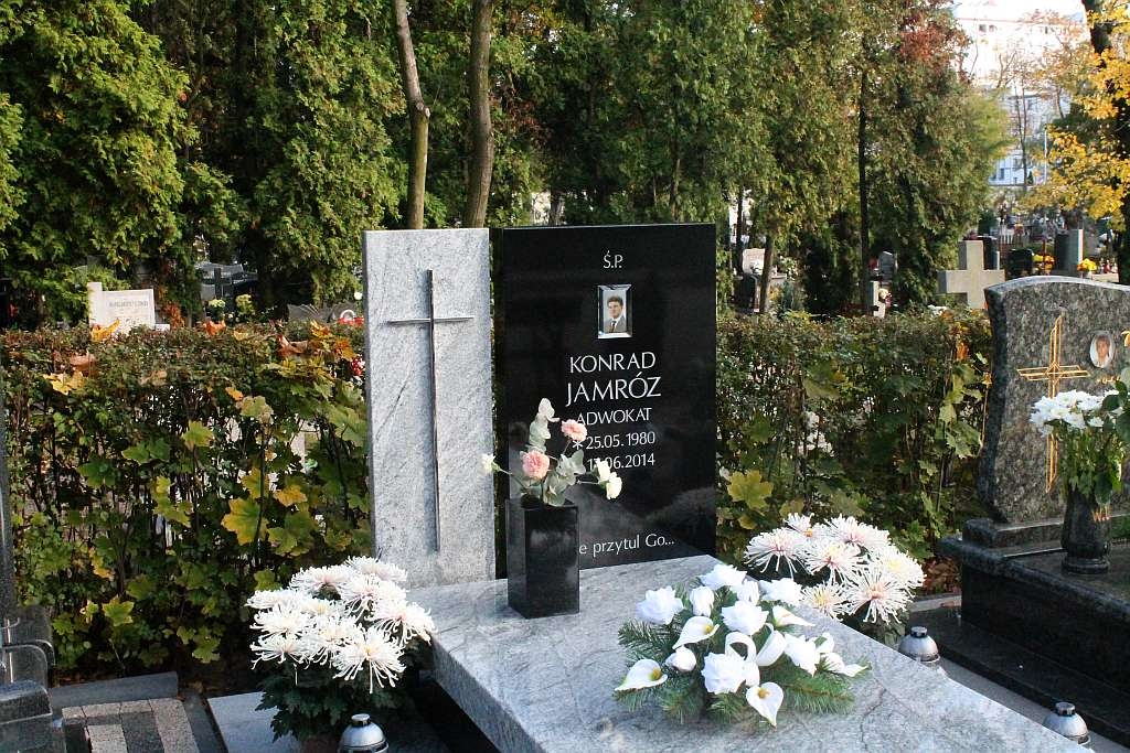 Grób Konrada Jamroza- FOTO:WP(lca.pl)