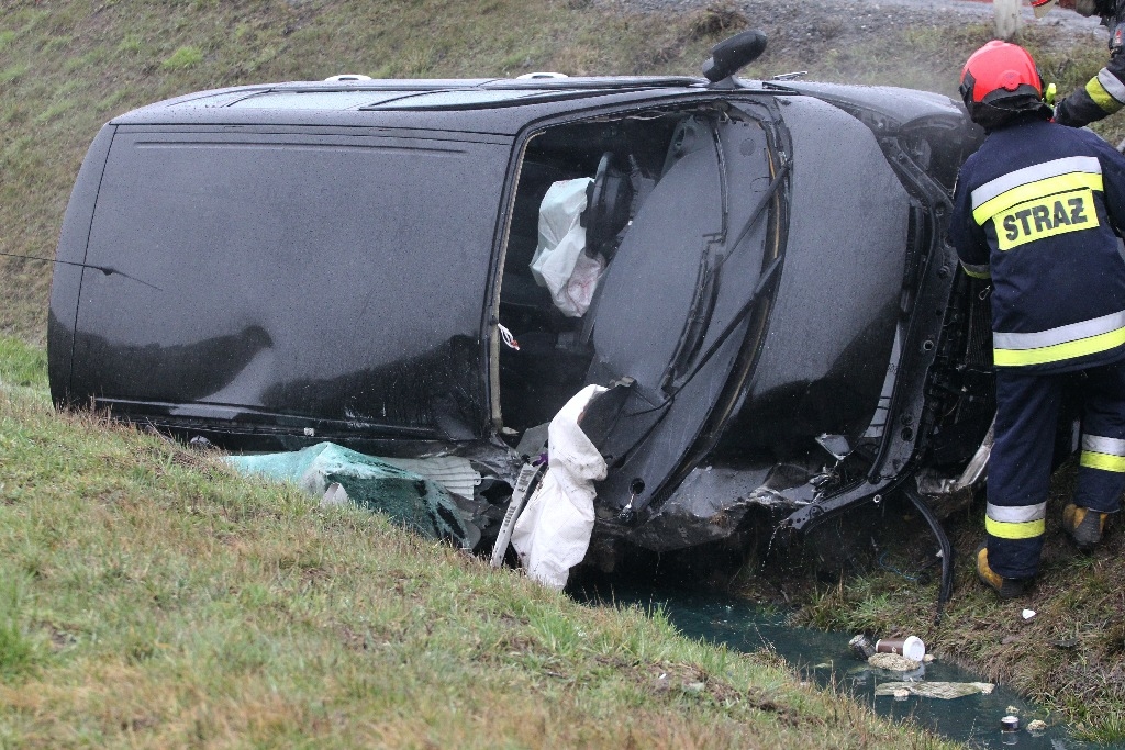 Wypadek na obwodnicy - FOTO:WO(lca.pl)