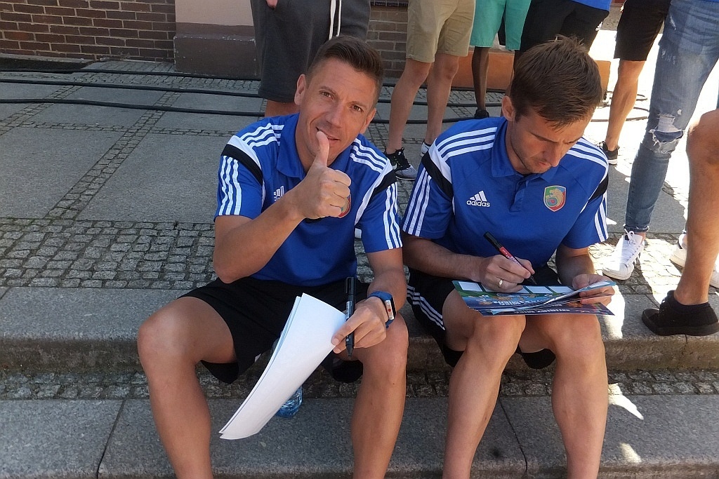 Piłkarze Miedzi Legnica- FOTO:LS(lca.pl)