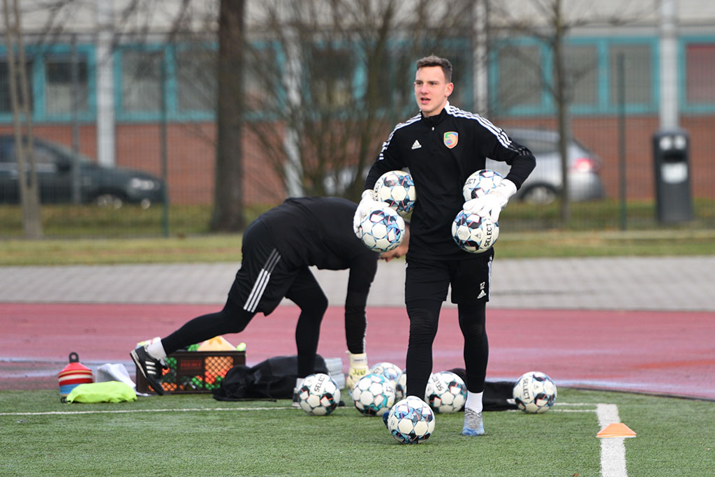 Pierwszy trening Miedzi Legnica w bieżącym roku- FOTO:Piotr Florek (lca.pl)