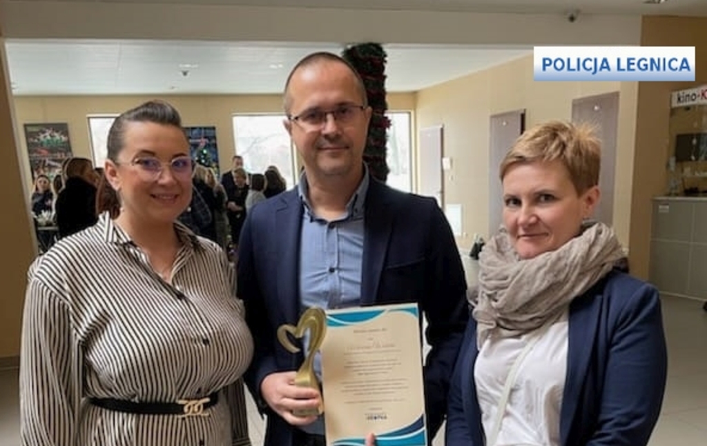 Marcin Weber wyróżniony - FOTO:KMP Legnica